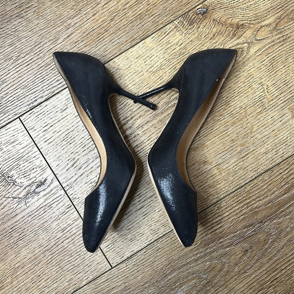 Sergio Rossi Metallic Gray Suede Pumps Size 35/5.5US - Picture 2 of 10